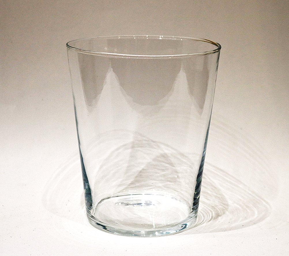 Vase, Glas 16 x 15 x 15